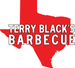 Terry Black's BBQ Red Texas White Logo